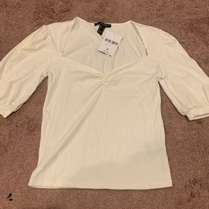 Cream colored white top